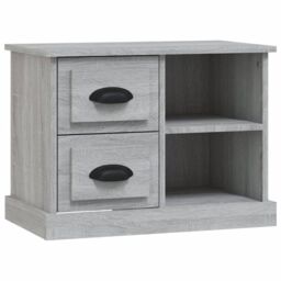 Berkfield Home Bedside Cabinet Grey Sonoma 60x35.5x45 cm - thumbnail 2