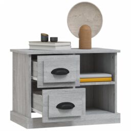 Berkfield Home Bedside Cabinet Grey Sonoma 60x35.5x45 cm - thumbnail 5