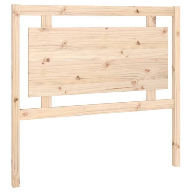 Berkfield Home Bed Headboard 105.5x4x100 cm Solid Pine Wood in Natural - image 1