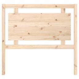Berkfield Home Bed Headboard 105.5x4x100 cm Solid Pine Wood in Natural - thumbnail 4