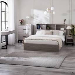 Cheshire Premium Kora 2 Drawer Dressing Table Or Desk - Grey Oak - thumbnail 6
