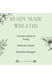 KDMD Green & Silver Glitter Pine Cone Wreath 30cm - thumbnail 5