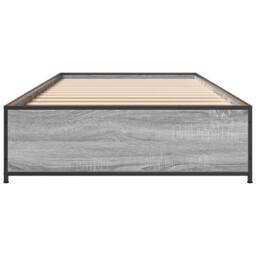 Berkfield Home Durable Bed Frame without Mattress Grey Sonoma 75x190 cm Small Single - thumbnail 4