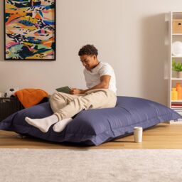 icon Bazaar Bag Navy Blue Giant Indoor Outdoor Bean Bag Lounger - thumbnail 3