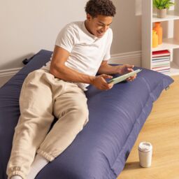 icon Bazaar Bag Navy Blue Giant Indoor Outdoor Bean Bag Lounger - thumbnail 6