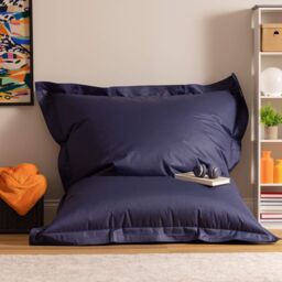 icon Bazaar Bag Navy Blue Giant Indoor Outdoor Bean Bag Lounger - thumbnail 1