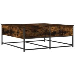 Berkfield Home Decorative Coffee Table Smoked Oak 100x99x40 cm Engineered Wood in Brown - Size: 100 x 99 x 40 cm - thumbnail 8