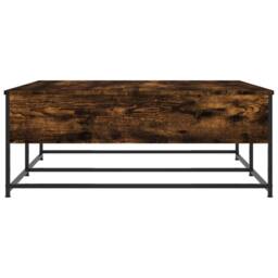 Berkfield Home Decorative Coffee Table Smoked Oak 100x99x40 cm Engineered Wood in Brown - Size: 100 x 99 x 40 cm - thumbnail 7