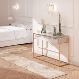 Kukoon Cream Beige Distressed Marble Modern Abstract living Room Area Rug - Size: 240 cm x 330 cm - thumbnail 7