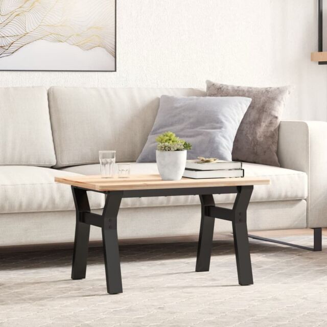 Berkfield Home Coffee Table Legs Y-Frame 60x40x38 cm Steel in Black - Size: 60 x 40 x 38 cm - image 1