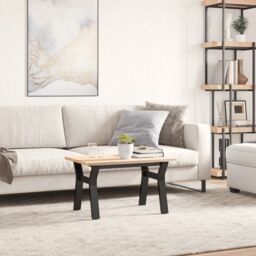 Berkfield Home Coffee Table Legs Y-Frame 60x40x38 cm Steel in Black - Size: 60 x 40 x 38 cm - thumbnail 3