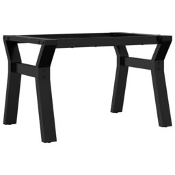 Berkfield Home Coffee Table Legs Y-Frame 60x40x38 cm Steel in Black - Size: 60 x 40 x 38 cm - thumbnail 2