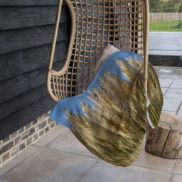 Benjamin Tate Design Pampus Grass Designer Blanket in Natural - Size: 120 cm x 150 cm - thumbnail 3