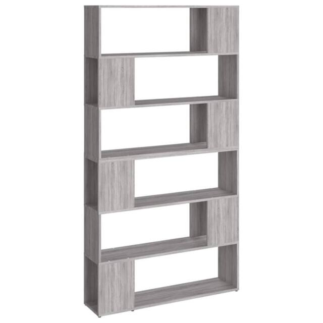 Berkfield Home Book Cabinet/Room Divider Grey Sonoma 100x24x188 cm - Size: 100 x 24 x 188 cm - image 1