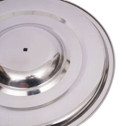 Havendro 12 Litre Bucket Large Heavy Duty Stainless Steel Pail Double Welded in Silver - thumbnail 5
