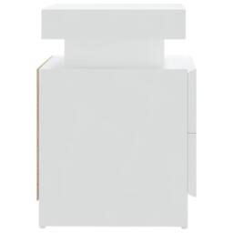 Berkfield Home Stylish Bedside Cabinet White 45x35x52 cm Engineered Wood - Size: 45 x 35 x 52 cm - thumbnail 5