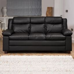 Artemis Home Standish 3 Seat Sofa in Black - thumbnail 1