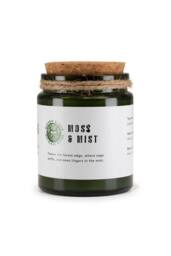 KDMD Greenman Woodwick Soy Candle Moss & Mist Glass Jar in Green - thumbnail 1