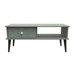 Ready Assembled 2 U Toledo 1 Drawer Coffee Table (Ready Assembled) in Pale Green - thumbnail 1