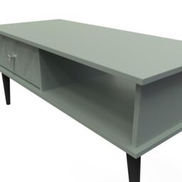 Ready Assembled 2 U Toledo 1 Drawer Coffee Table (Ready Assembled) in Pale Green - thumbnail 4