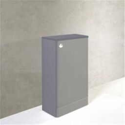 Clifton Basalt Grey Bathroom Back to Wall WC Unit 495mm Wide - thumbnail 2