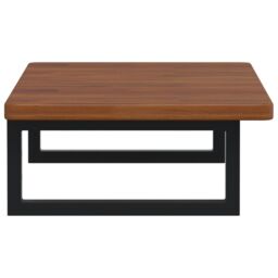 Berkfield Home Basin Shelf Wall Mounted Steel & Solid Wood Oak in Brown - thumbnail 5