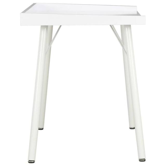 Berkfield Home Modern Desk White 90x50x79 cm - Size: 90 x 50 x 79 cm - image 1