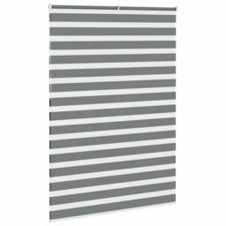 Berkfield Home Elegant Zebra Blind Dark Grey 165x230 cm Fabric Width 160.9 cm Po - thumbnail 4