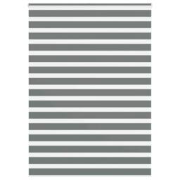 Berkfield Home Elegant Zebra Blind Dark Grey 165x230 cm Fabric Width 160.9 cm Po - thumbnail 2