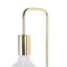 Wyld and Coco Wall Lamp - Gold Metal Sconce with Gloss Finish and Exposed Bulb - thumbnail 4