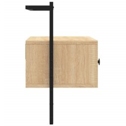 Berkfield Home TV Cabinet Wall-mounted Sonoma Oak 60.5x30x51 cm Engineered Wood in Brown - thumbnail 4
