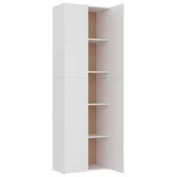 Berkfield Home Office Cabinet White 60x32x190 cm Engineered Wood - Size: 60 x 32 x 190 cm - thumbnail 5