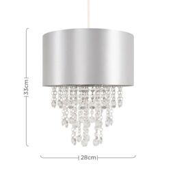ValueLights Jesmond Grey Ceiling Pendant Shade - thumbnail 6