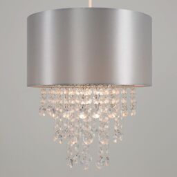 ValueLights Jesmond Grey Ceiling Pendant Shade - thumbnail 4