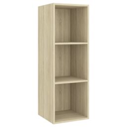 Berkfield Home 3 Piece TV Cabinet Set Sonoma Oak Engineered Wood in Brown - thumbnail 5