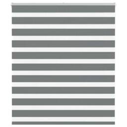 Berkfield Home Elegant Zebra Blind Dark Grey 130x100 cm Fabric Width 125.9 cm Po - thumbnail 2