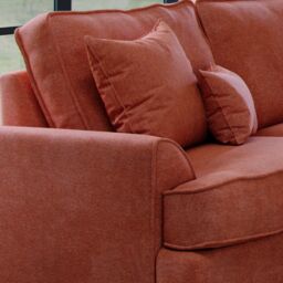 The Great Sofa Company Ophelia Left Hand Facing Chenille Corner Sofa in Red - Size: 3 Seater - thumbnail 3