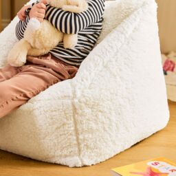 icon Kids Natalia Teddy Fleece Armchair, Light Pink in Natural - thumbnail 9