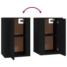 Berkfield Home Wall Mounted TV Cabinet Black 40x34.5x60 cm - thumbnail 8
