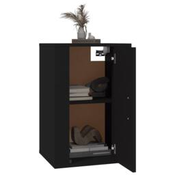 Berkfield Home Wall Mounted TV Cabinet Black 40x34.5x60 cm - thumbnail 3