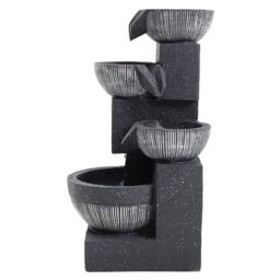 Living and Home Creative Solar Powered Water Feature Outdoor Fountain Deco in Natural - thumbnail 7
