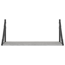 Berkfield Home Wall Shelves 2 pcs Grey Sonoma 60x25x25.5 cm Engineered wood - thumbnail 5