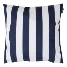icon Indoor & Outdoor Deck Stripe Set of 4 Pink Outdoor Waterproof Cushion in Navy - Size: 43 cm x 43 cm - thumbnail 3