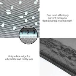 SPETLEK 90x210cm Heavy Duty Magnetic Screen Door Anti Mosquito Mesh for French in Black - Size: 90x210 cm - thumbnail 4