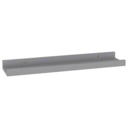 Berkfield Home Wall Shelves 4 pcs Grey 40x9x3 cm - Size: 40 x 9 x 3 cm - thumbnail 4