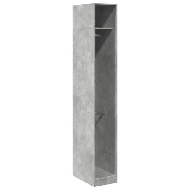 Berkfield Home Wardrobe Concrete Grey 30x50x200 cm Engineered Wood - Size: 30 x 50 x 200 cm - image 1