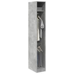 Berkfield Home Wardrobe Concrete Grey 30x50x200 cm Engineered Wood - Size: 30 x 50 x 200 cm - thumbnail 2
