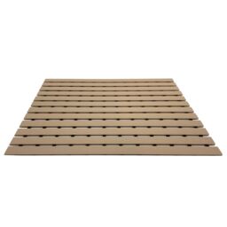 Nicoman PVC Duckboard Anti Slip Shower Mat Bath Mat 61cm x 43cm in Beige - Size: 61 cm x 43 cm - thumbnail 5