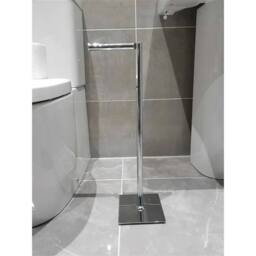 Kelvenix CHROME TOILET ROLL HOLDER STAND in Silver - thumbnail 5