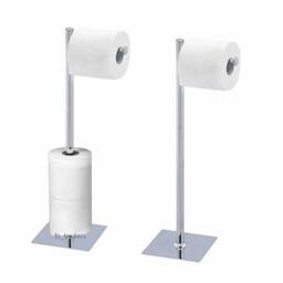 Kelvenix CHROME TOILET ROLL HOLDER STAND in Silver - thumbnail 1